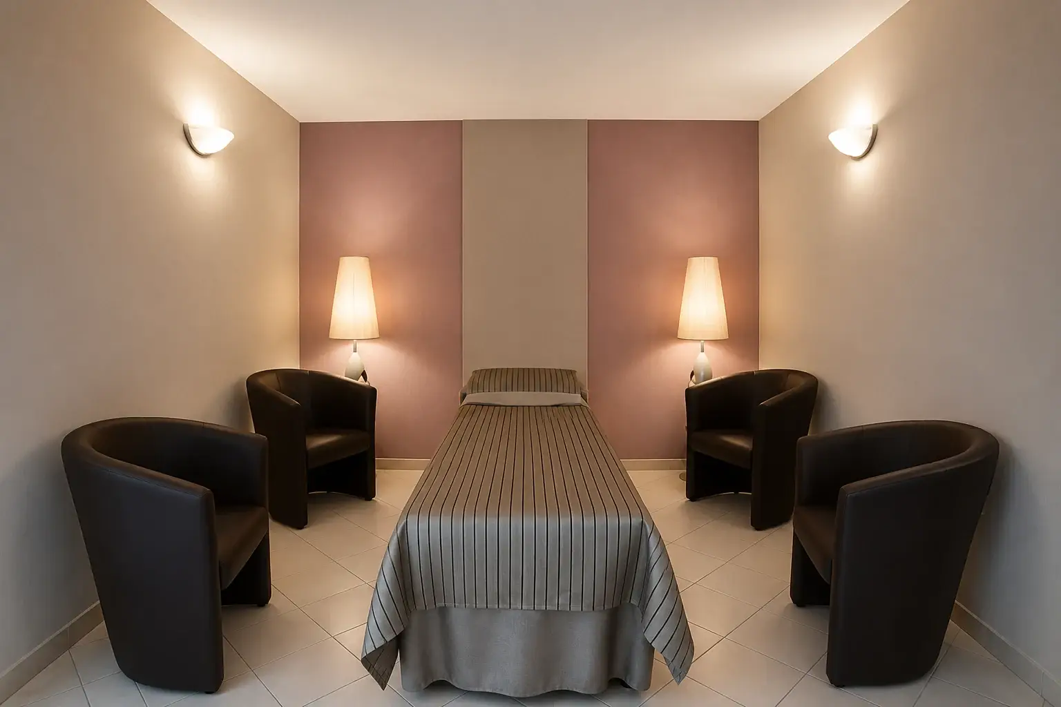 Salon de recueillement à la chambre funéraire des Pompes Funèbres Combemale à Ruoms en Ardèche